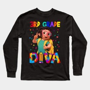 3rd Grade Diva Back To School Long Sleeve T-Shirt